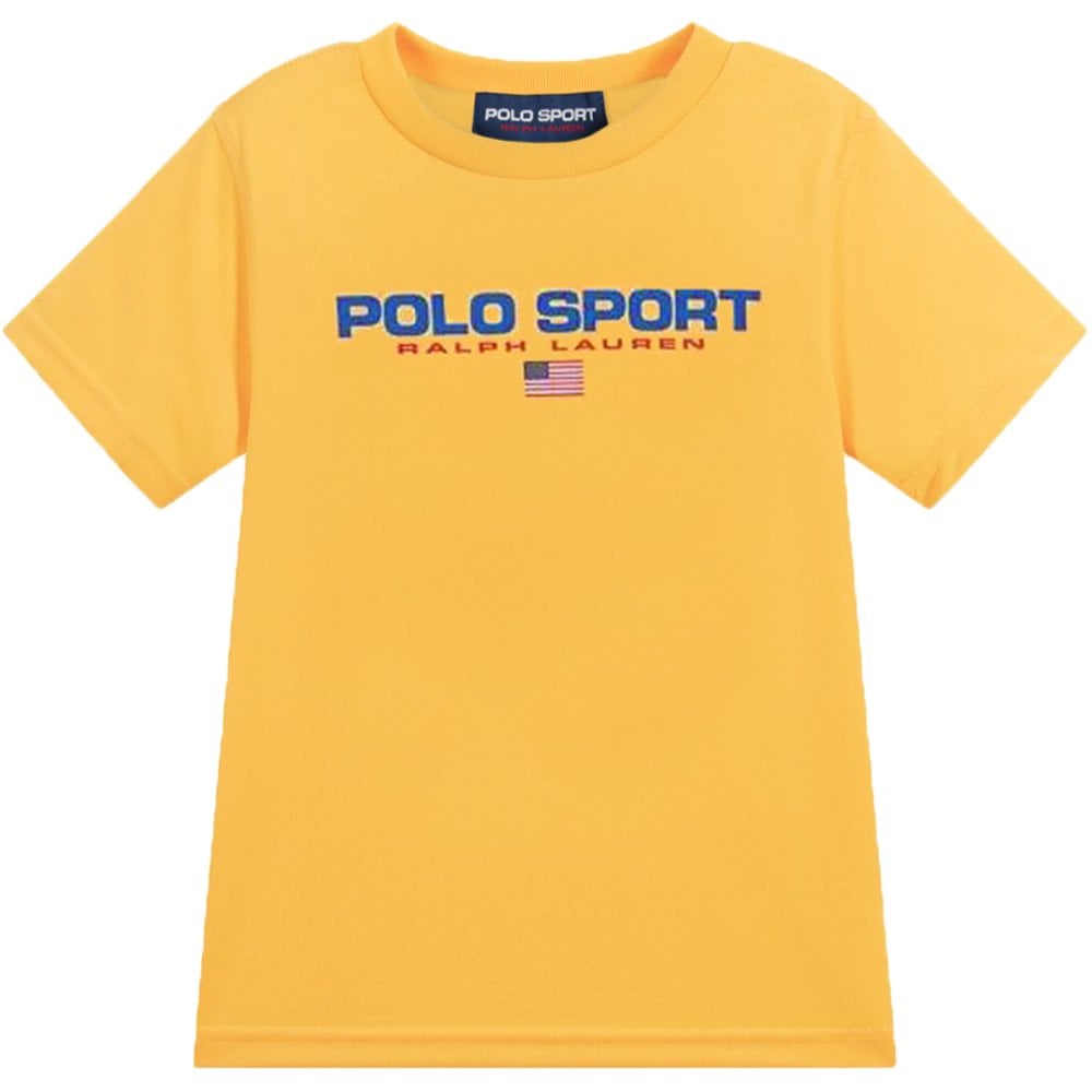 Ralph Lauren Boy&#39;s Polo Sport T-Shirt Yellow