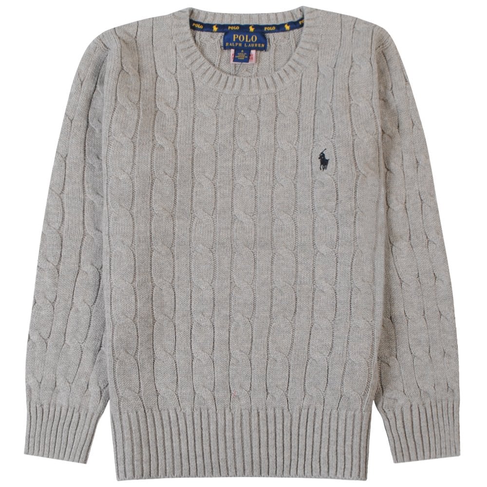 Ralph Lauren Boy&#39;s Knitted Jumper Grey