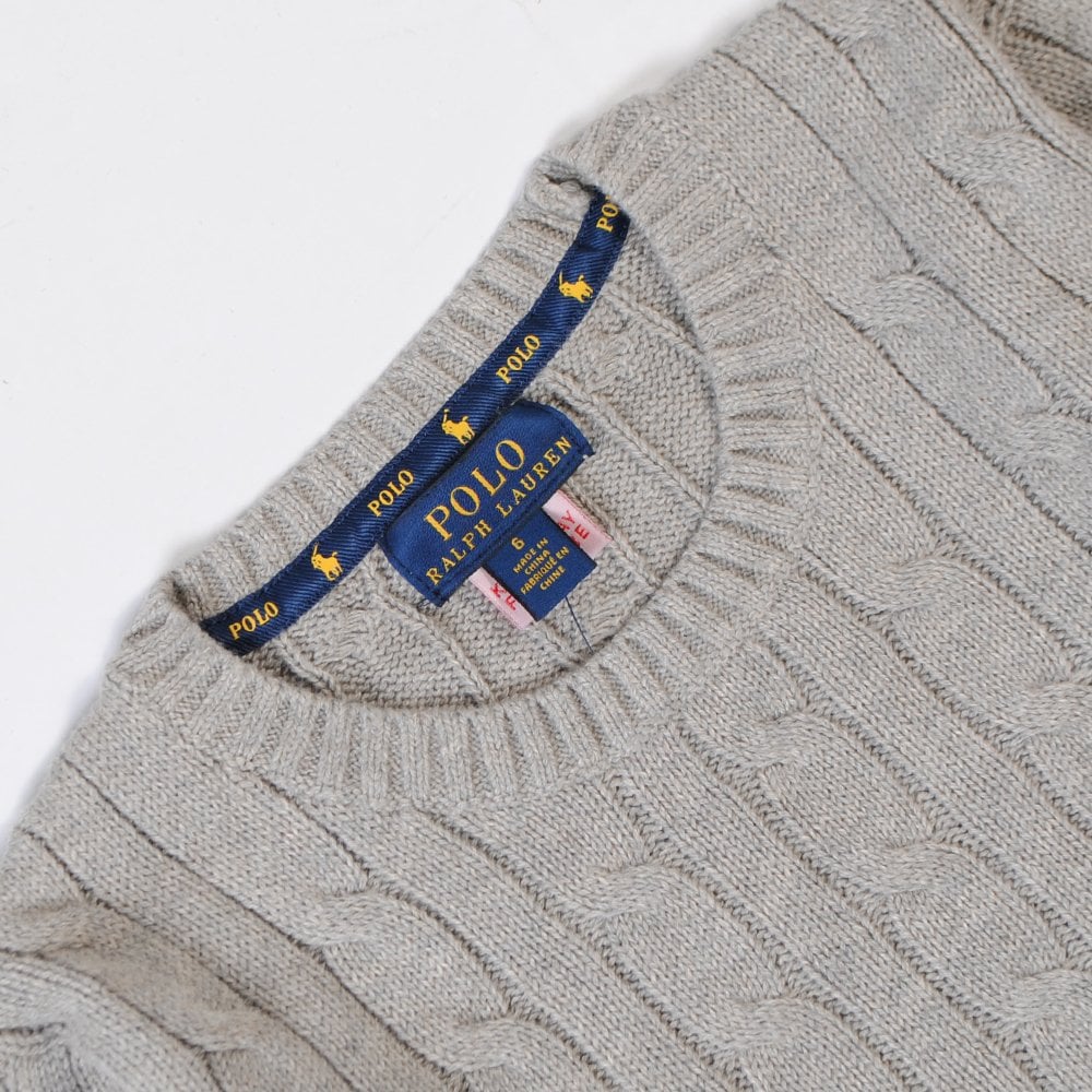 Ralph Lauren Boy&#39;s Knitted Jumper Grey