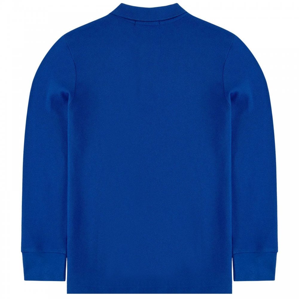 Ralph Lauren Boy&#39;s Long Sleve Logo Polo Blue
