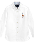 Ralph Lauren Boy's Oxford Pony Shirt White