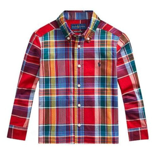 Ralph Lauren Boy&#39;s Chequered Shirt Red