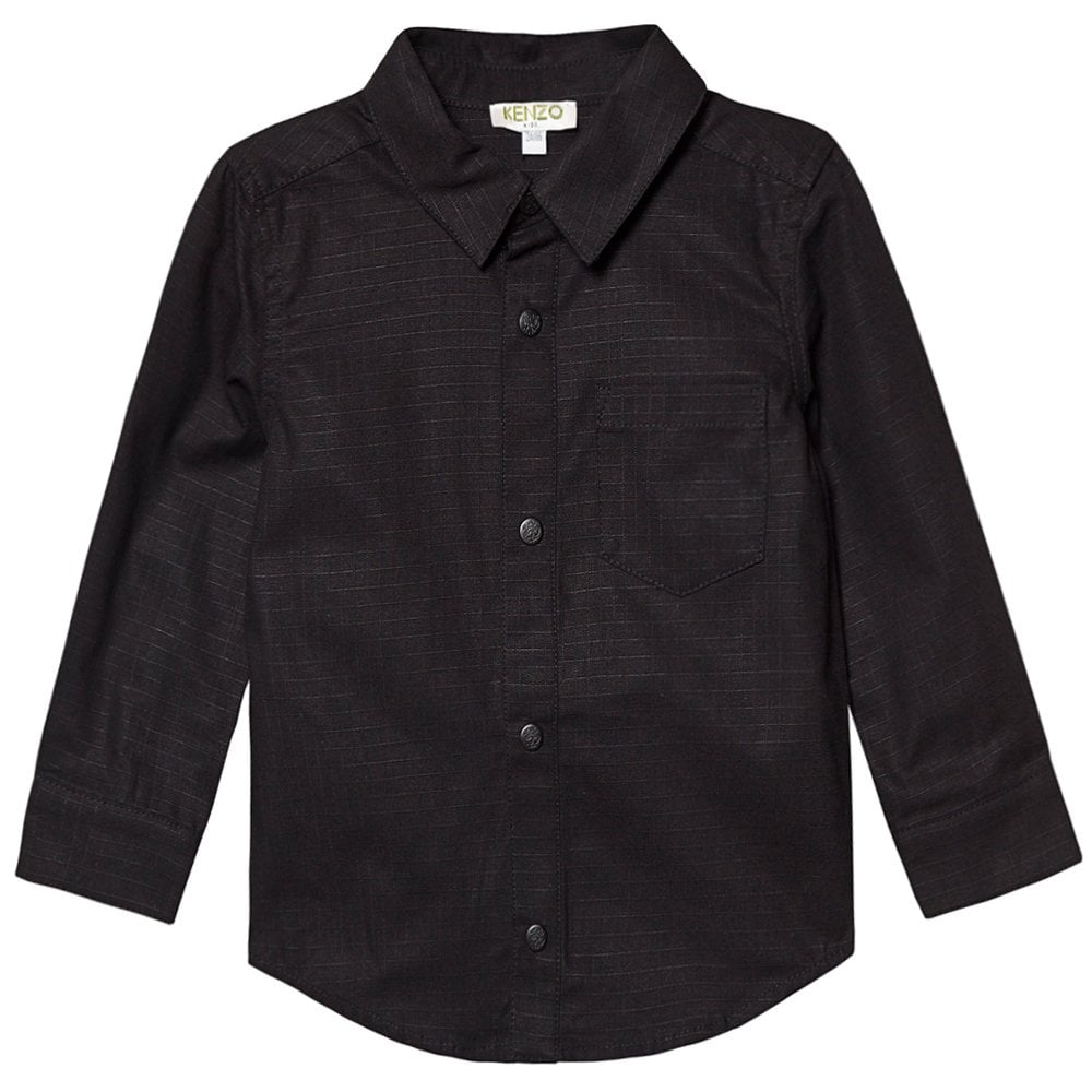 Kenzo Boys Gaspard Reverse Dragon Print Shirt Black