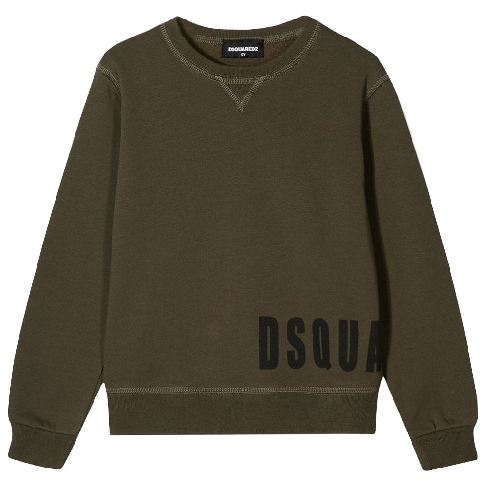 Dsquared2 Boys Side Logo Sweatshirt Khaki