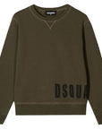 Dsquared2 Boys Side Logo Sweatshirt Khaki