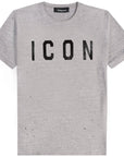 DSquared2 Men's ICON Logo T-Shirt Grey