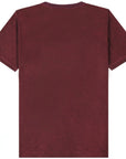 DSquared2 Men's Printed Badge Logo T-Shirt Burgundy
