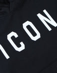 DSquared2 Men's ICON Oversized Logo Hoodie Black