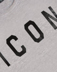 DSquared2 Men's ICON Logo T-Shirt Grey