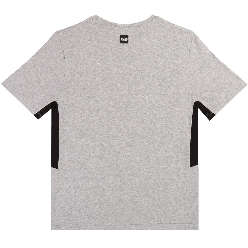 Hugo Boss Boys Short Sleeve Graphic Print T-shirt Grey