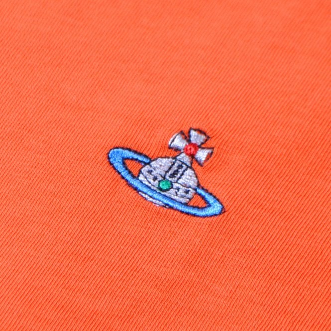 Vivienne Westwood Men&#39;s Classic Orb Logo T-Shirt Orange