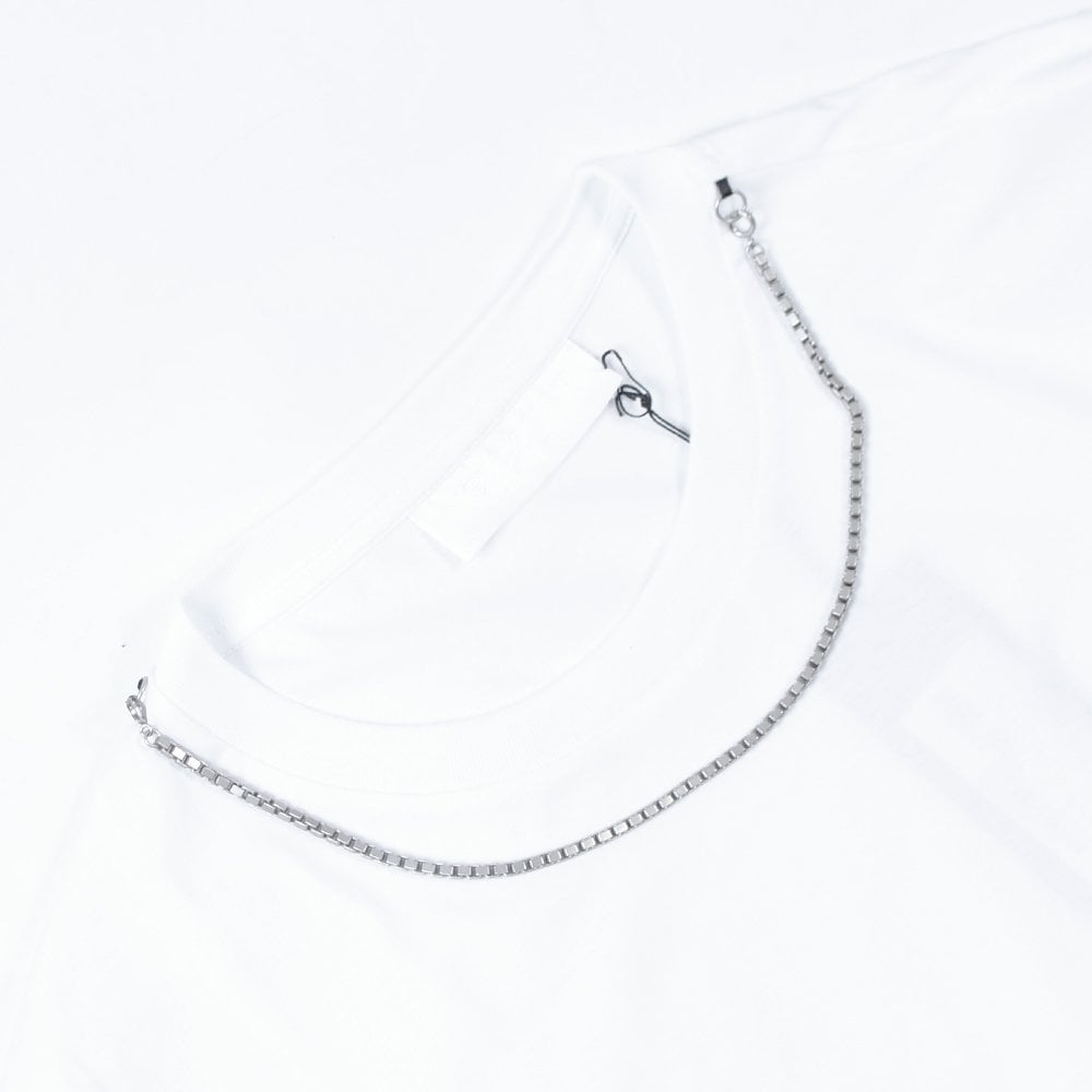 Neil Barrett Men&#39;s Neck Chain T-Shirt White