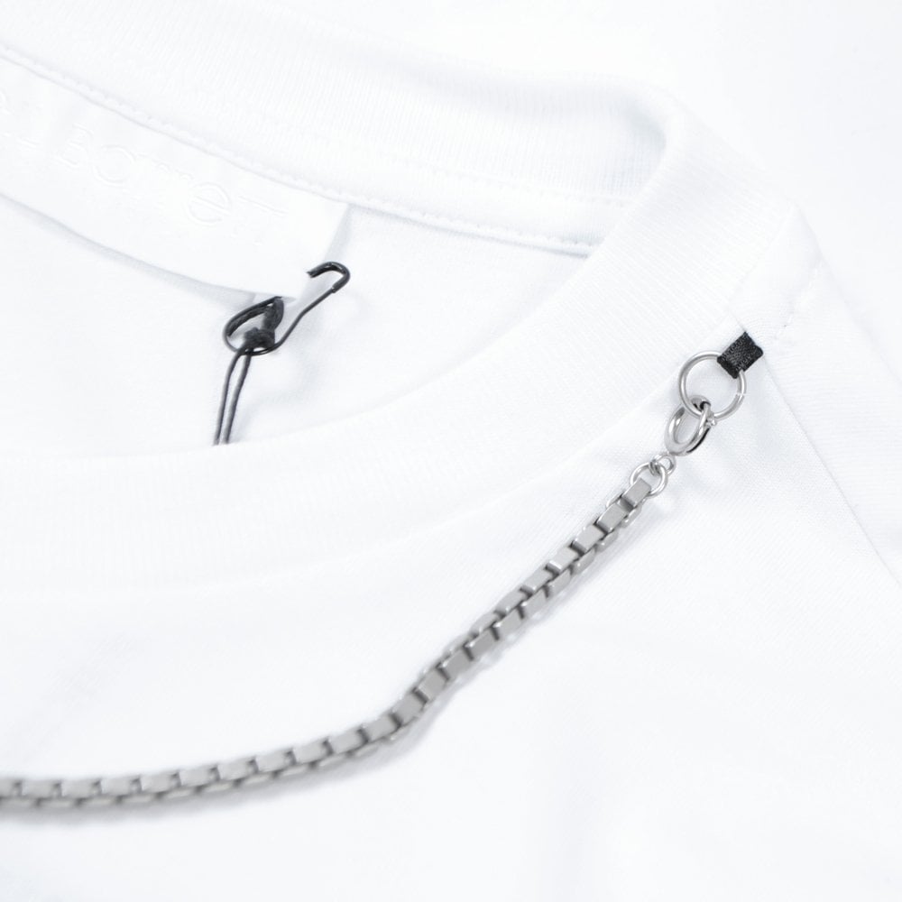 Neil Barrett Men&#39;s Neck Chain T-Shirt White