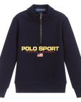 Ralph Lauren Boy's Polo Sport Zip-Up Top Navy
