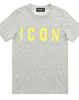 Dsquared2 Boys ICON Logo T-Shirt Grey