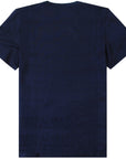 Versace Collection Men's Scattered Logo Print T-Shirt Navy