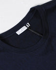 Versace Collection Men's Scattered Logo Print T-Shirt Navy