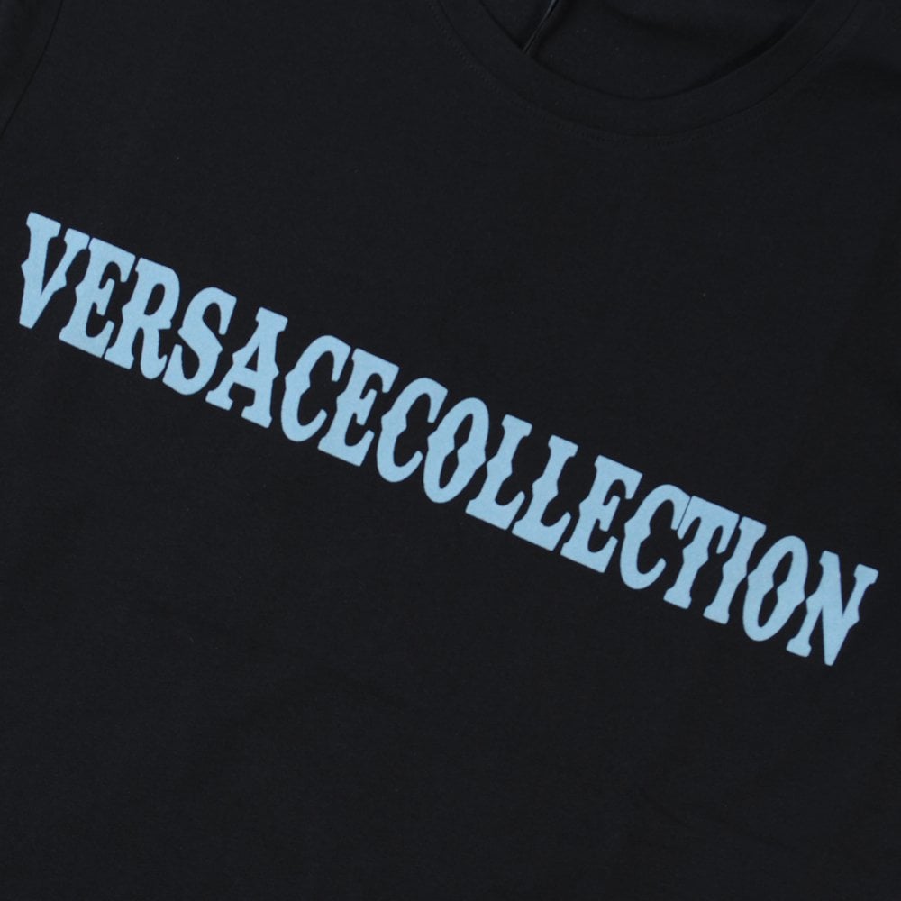 Versace Collection Men&#39;s Logo Print T-Shirt Black