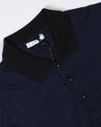 Versace Collection Men's Scattered Logo Print Polo Shirt Navy