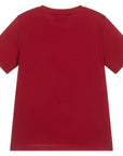 Young Versace Boys Medusa Logo Print T-Shirt Red