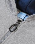 Lanvin Boys Arm Logo Zipped Hoodie Grey
