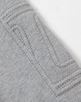 Lanvin Boys Arm Logo Zipped Hoodie Grey