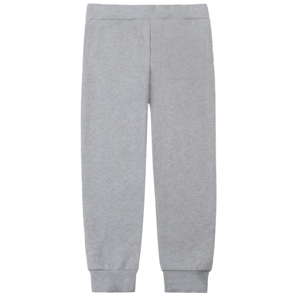 Lanvin Boys Logo Cotton Joggers Grey