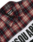 DSquared2 Boys Chequered Logo Shirt Red & Black