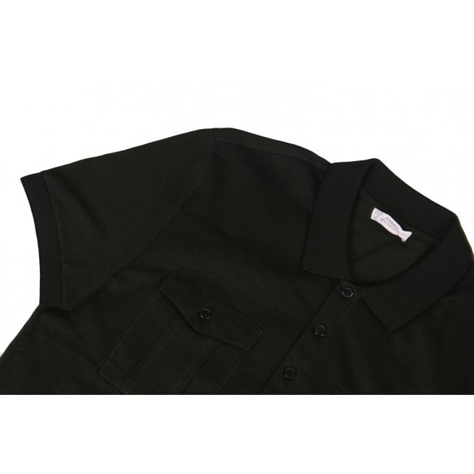 Versace Collection Men&#39;s Double Pocket Polo Shirt Black