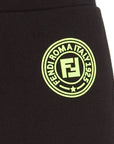 Fendi Boys Stamp Logo Joggers Black