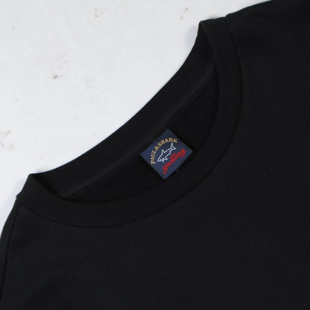 Paul &amp; Shark Boy&#39;s Small Patch Logo Sweatshirt Black