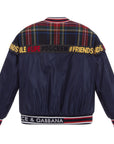 Dolce & Gabbana Boys Tartan Logo Bomber Jacket