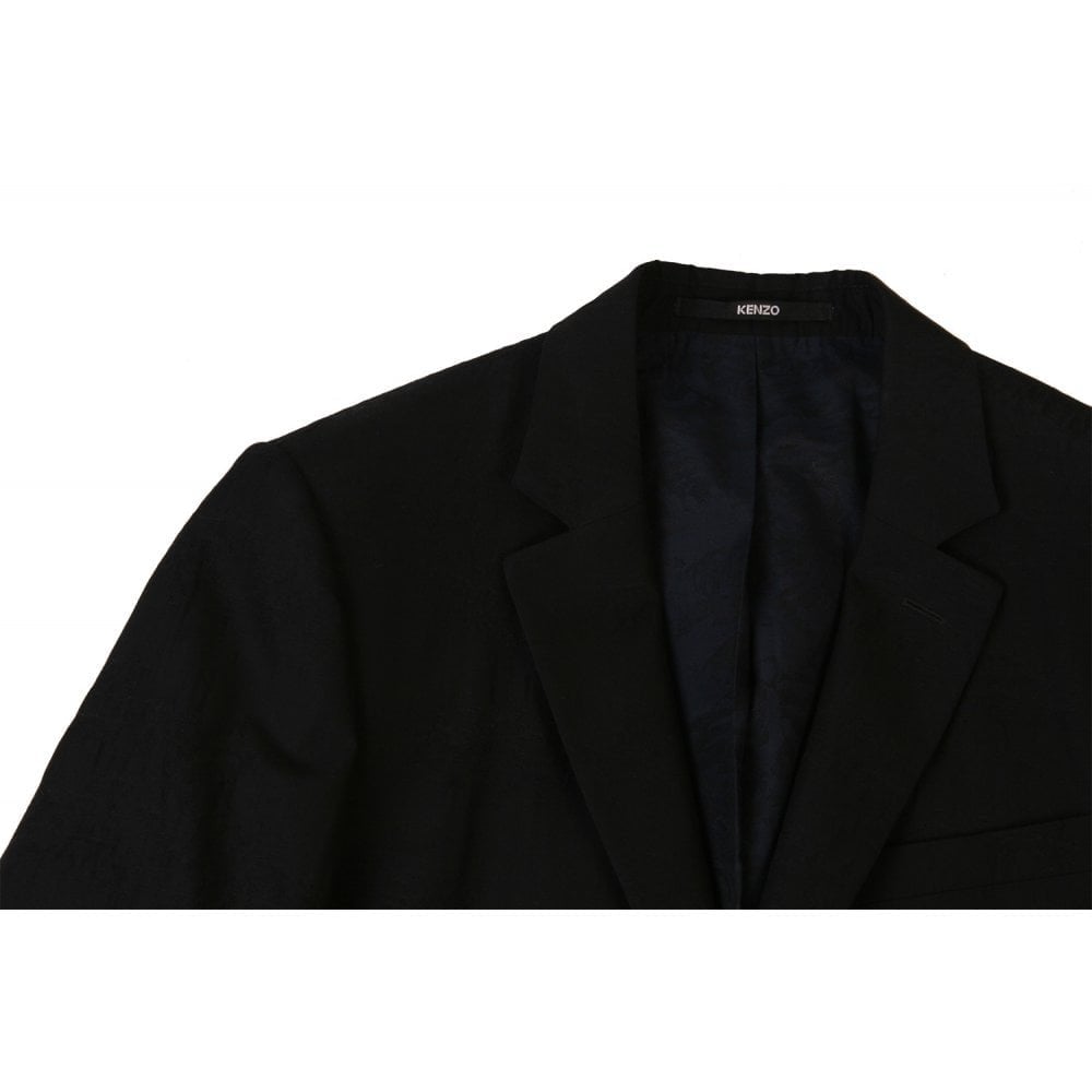 Kenzo Men&#39;s Textured Pattern Suit Black