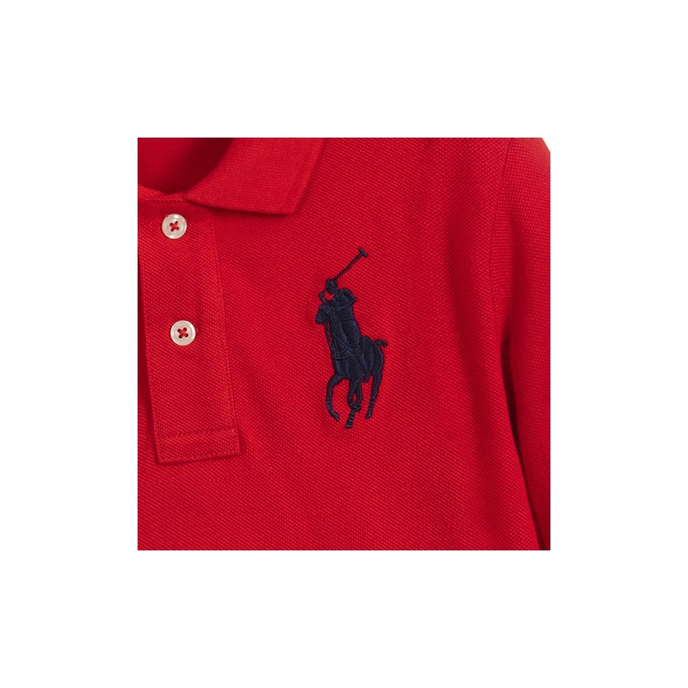 Ralph Lauren Boy&#39;s Cotton Piqué Polo L/s Red