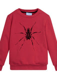 Lanvin Paris Boys Spider Sweatshirt Burgundy