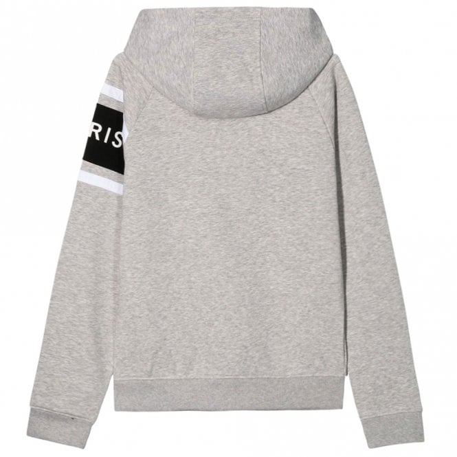 Givenchy Boys Logo Zip-up Hoodie Grey
