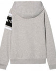 Givenchy Boys Logo Zip-up Hoodie Grey