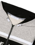 Givenchy Boys Logo Zip-up Hoodie Grey