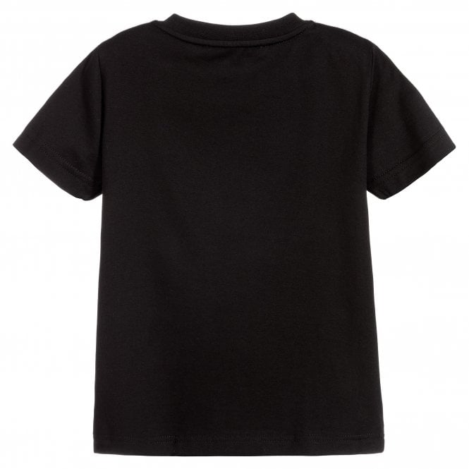 Givenchy Boys Tape Logo T-Shirt Black