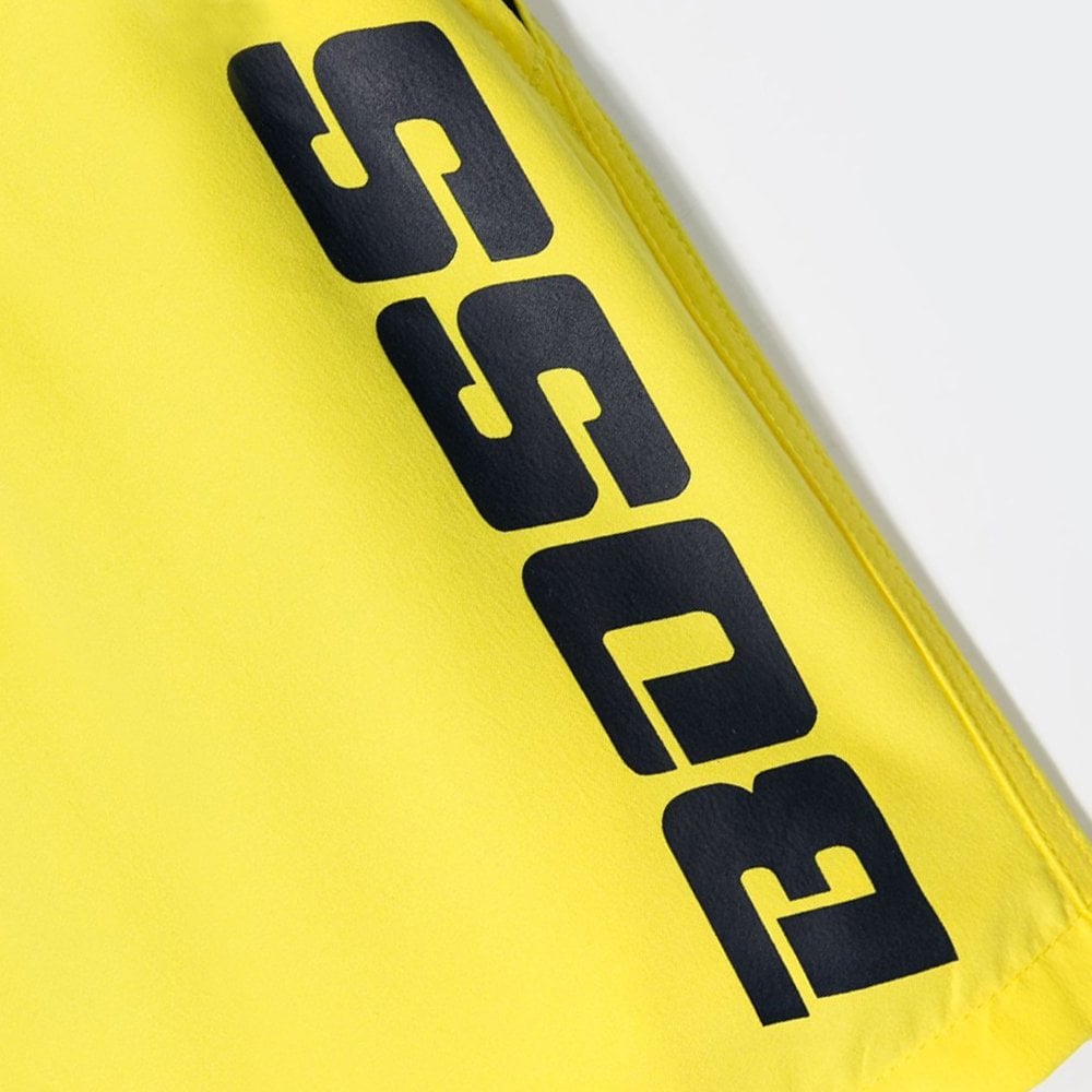 Hugo Boss Boys Logo Swimshorts Yellow