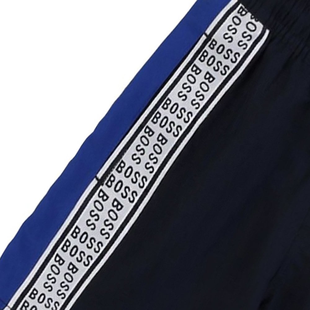 Hugo Boss Boys Logo Print Swimshorts Navy