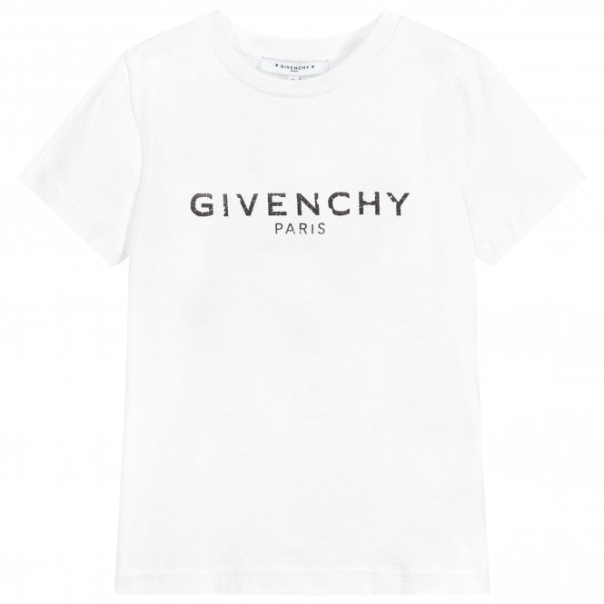 Givenchy Boys Logo Print T-Shirt White