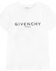 Givenchy Boys Logo Print T-Shirt White