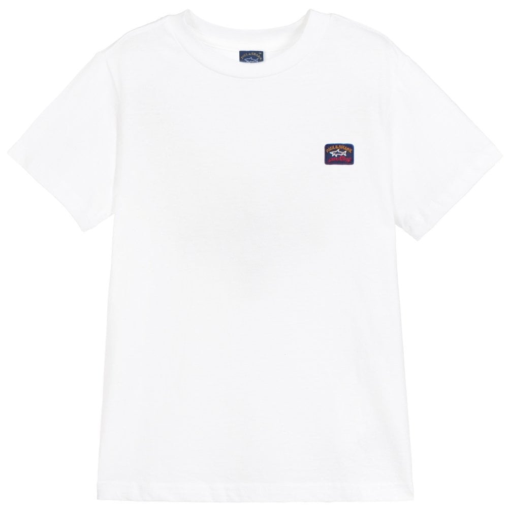 Paul &amp; Shark Boy&#39;s Logo Patch T-shirt White