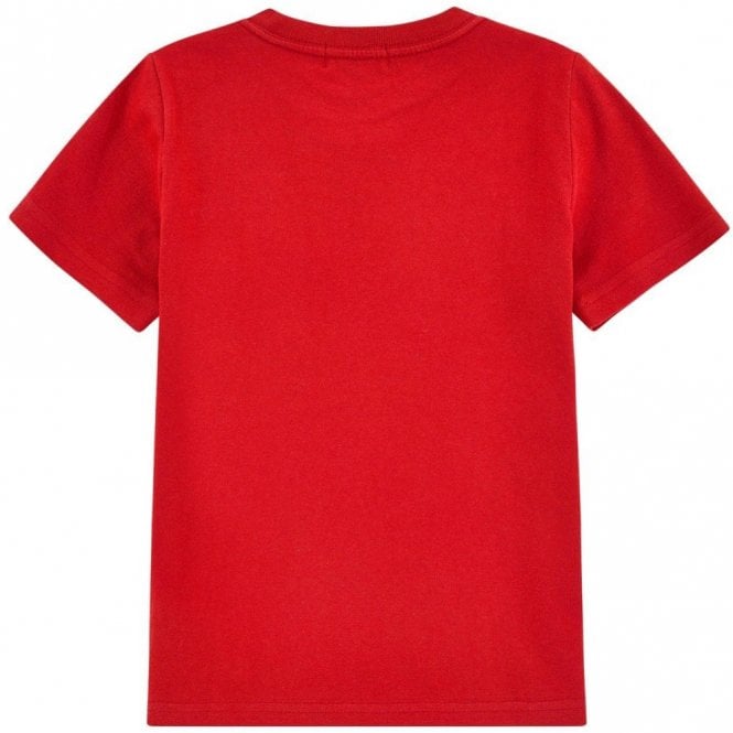 Paul &amp; Shark Boy&#39;s Logo Patch T-shirt Red