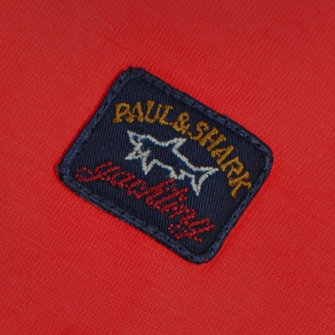 Paul &amp; Shark Boy&#39;s Logo Patch T-shirt Red