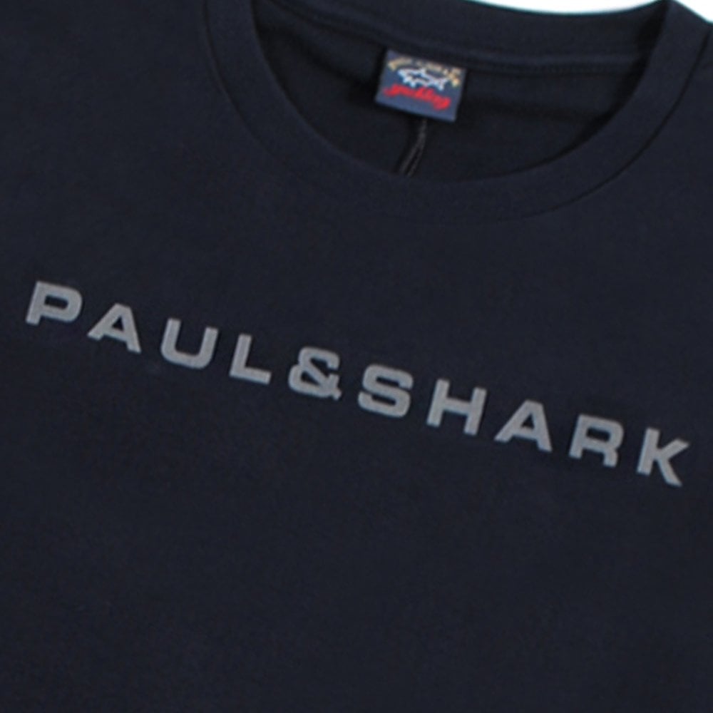 Paul &amp; Shark Boy&#39;s Logo Print Sweatshirt Navy