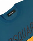 DSquared2 Men's Graphic Print 64 T-Shirt Blue