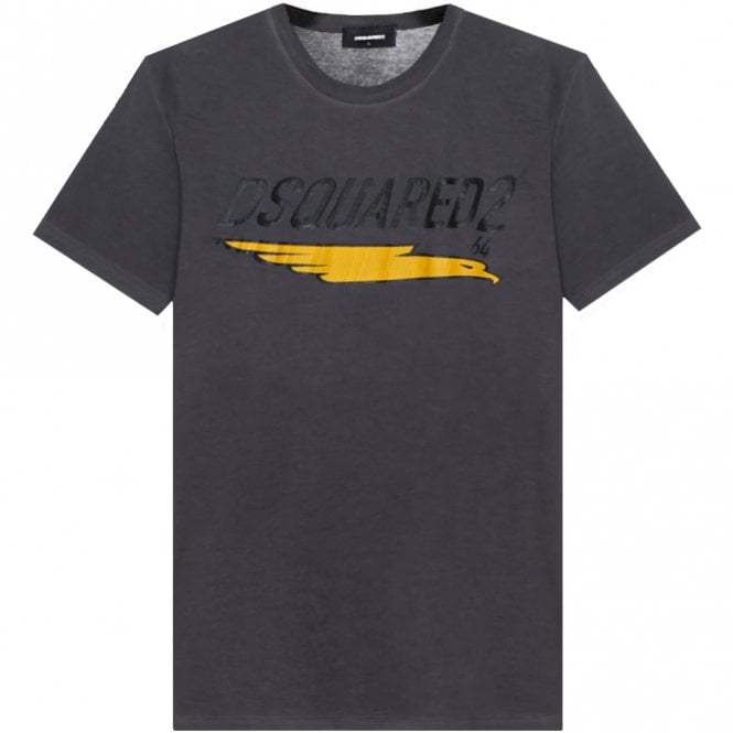 DSquared2 Men&#39;s Graphic Print 64 T-Shirt Grey