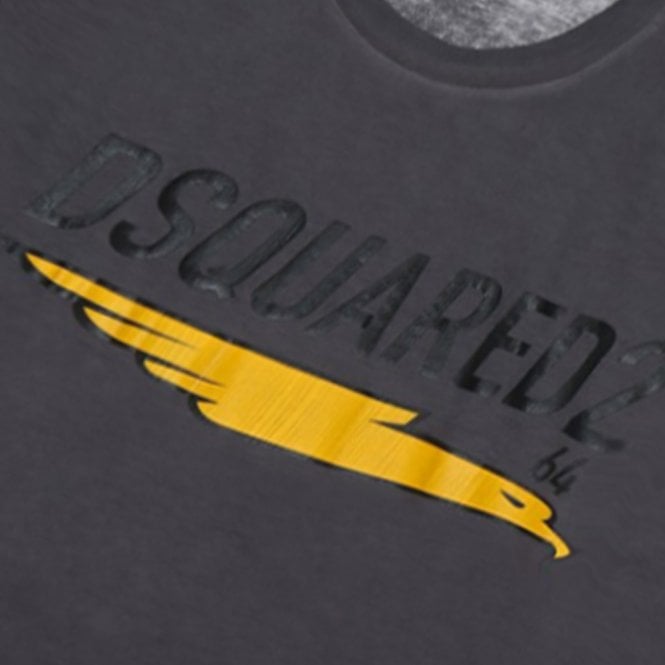 DSquared2 Men&#39;s Graphic Print 64 T-Shirt Grey